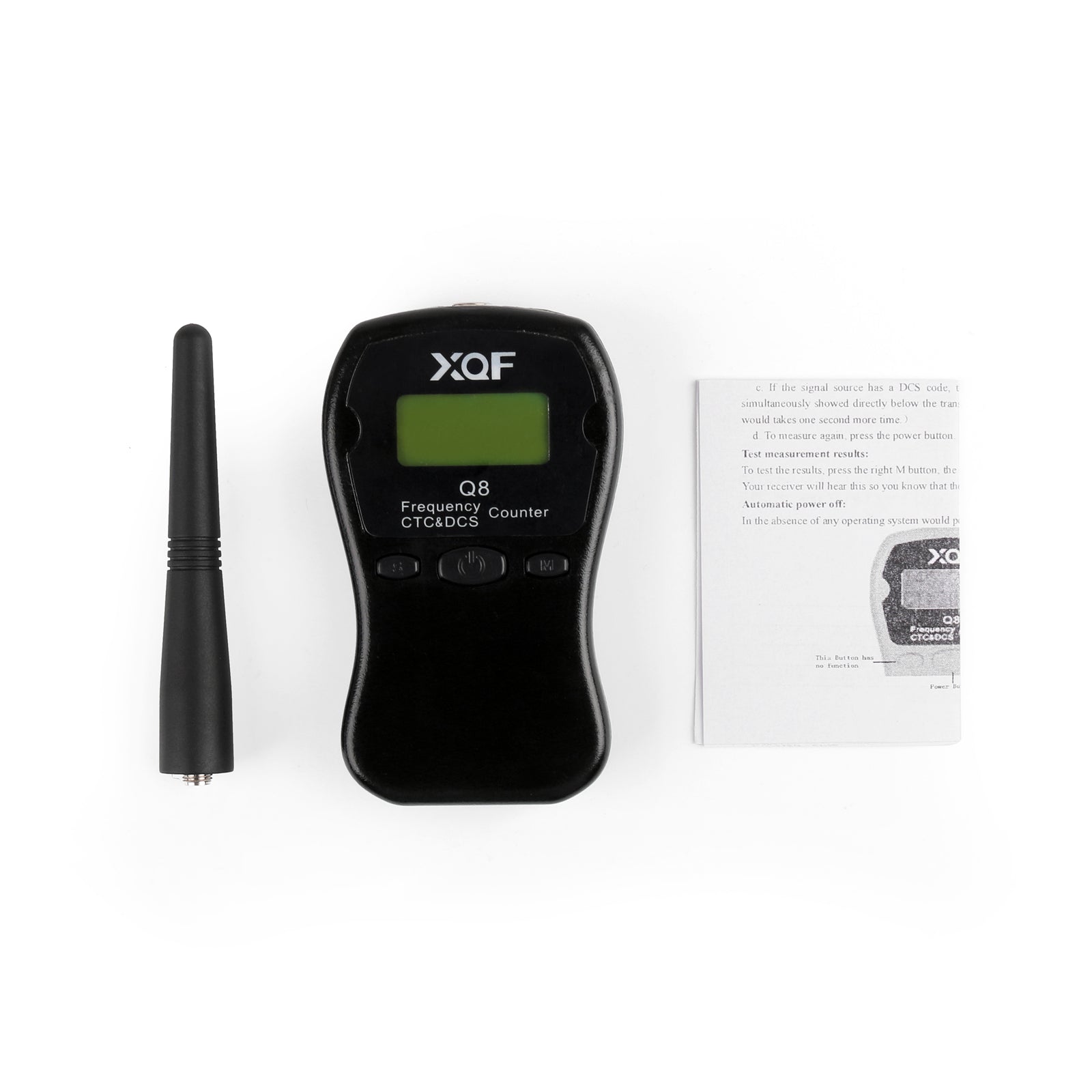1x Q8 LCD Display Portable 1MHz-1000MHz Frequency Counter CTCSS/DCS Frequency Blk