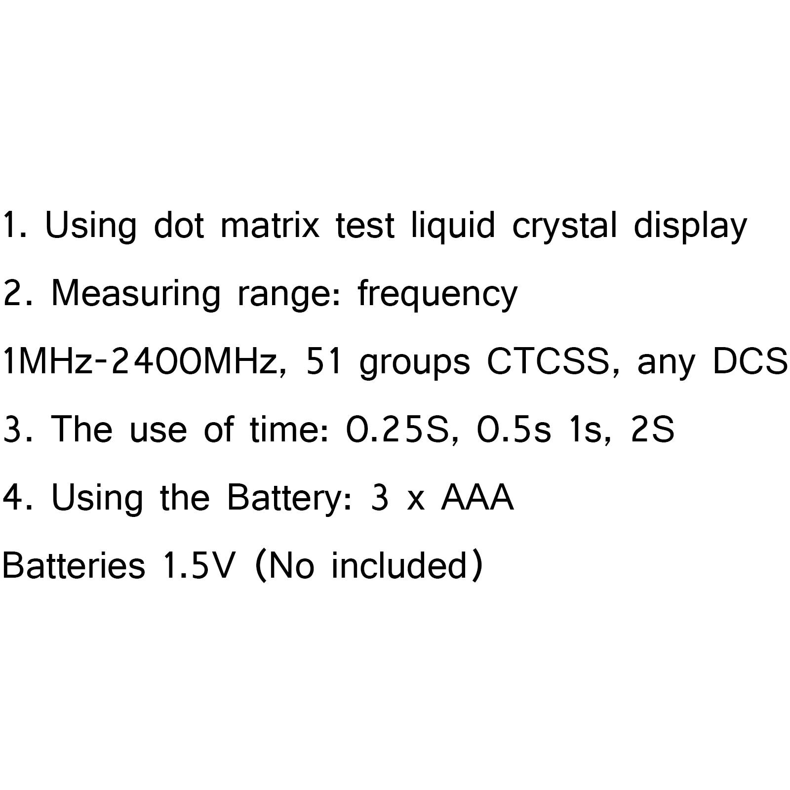 1x Q8 LCD Display Portable 1MHz-1000MHz Frequency Counter CTCSS/DCS Frequency Blk