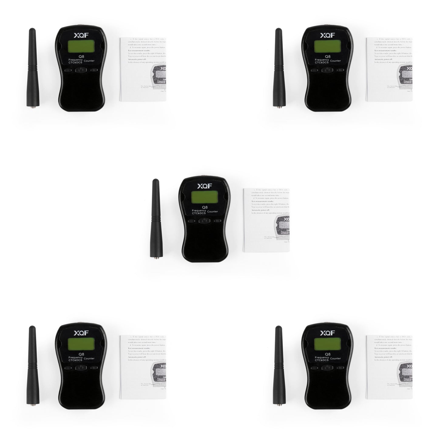 1x Q8 LCD Display Portable 1MHz-1000MHz Frequency Counter CTCSS/DCS Frequency Blk
