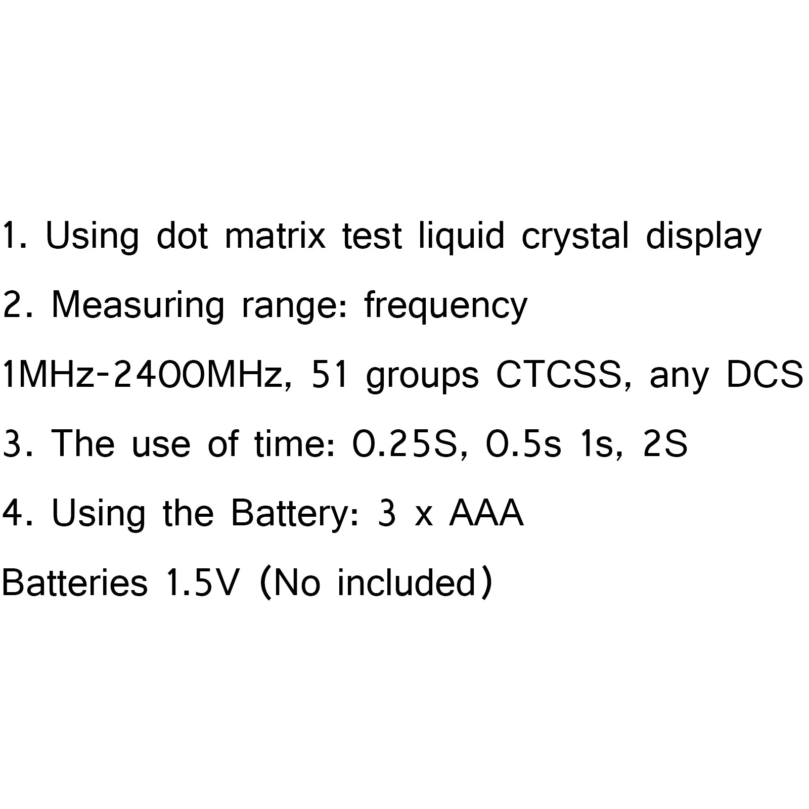 1x Q8 LCD Portable 1MHz-1000MHz Frequency Counter CTCSS/DCS Frequency Camouflage