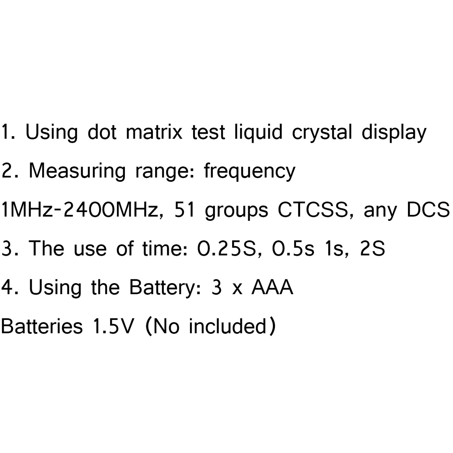 1x Q8 LCD Portable 1MHz-1000MHz Frequency Counter CTCSS/DCS Frequency Camouflage