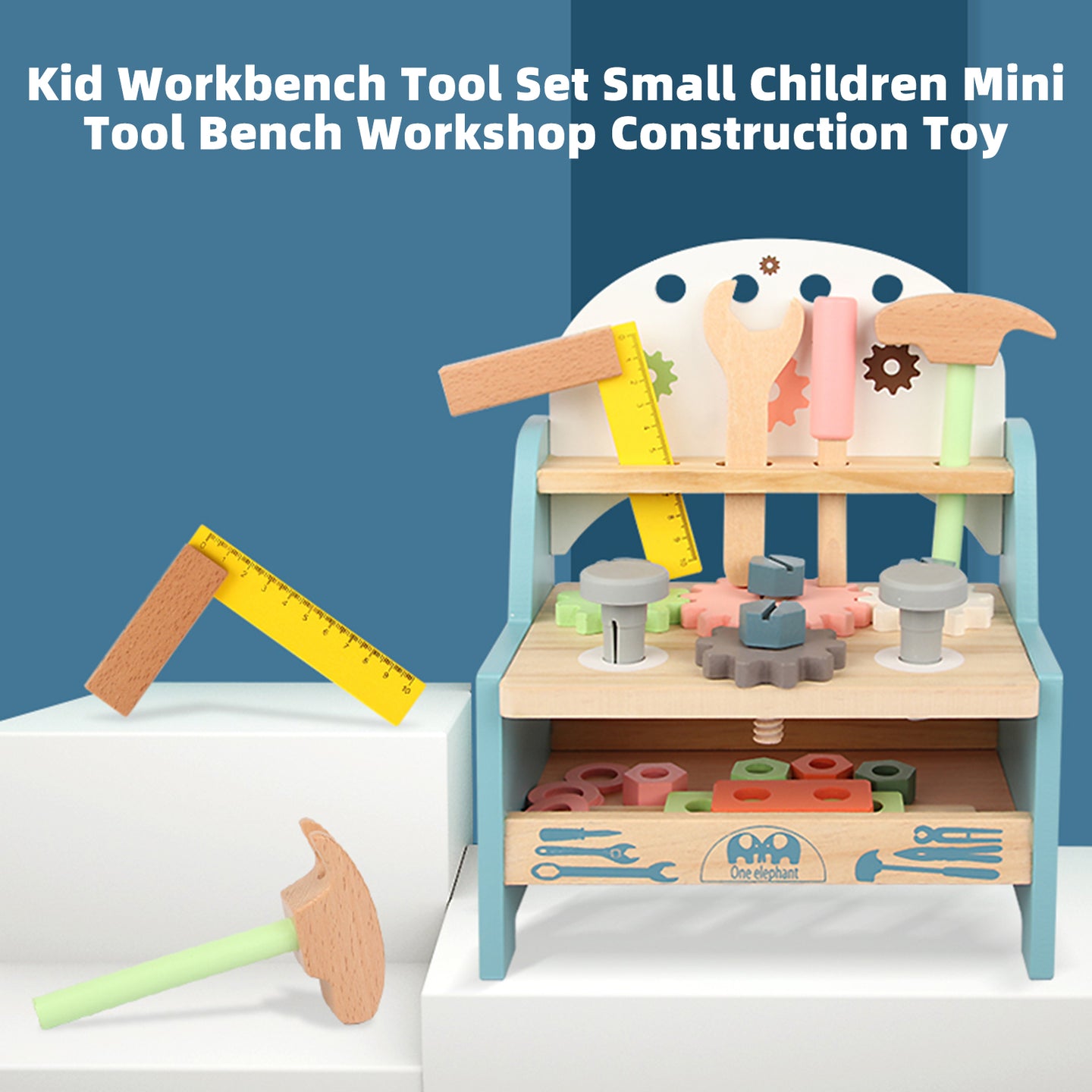 Kid Workbench Tool Set Small Children Mini Tool Bench Workshop Construction Toy