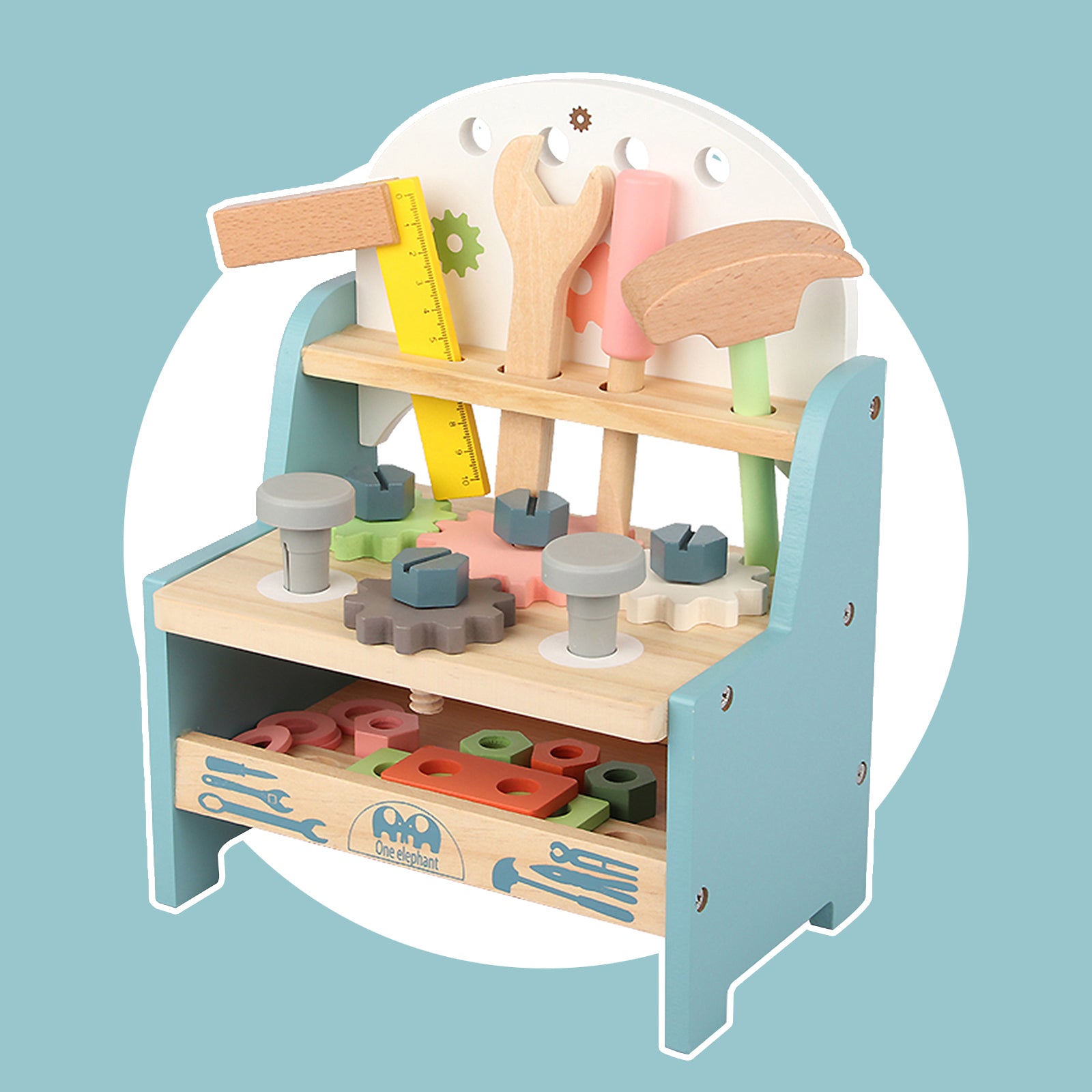 Kid Workbench Tool Set Small Children Mini Tool Bench Workshop Construction Toy