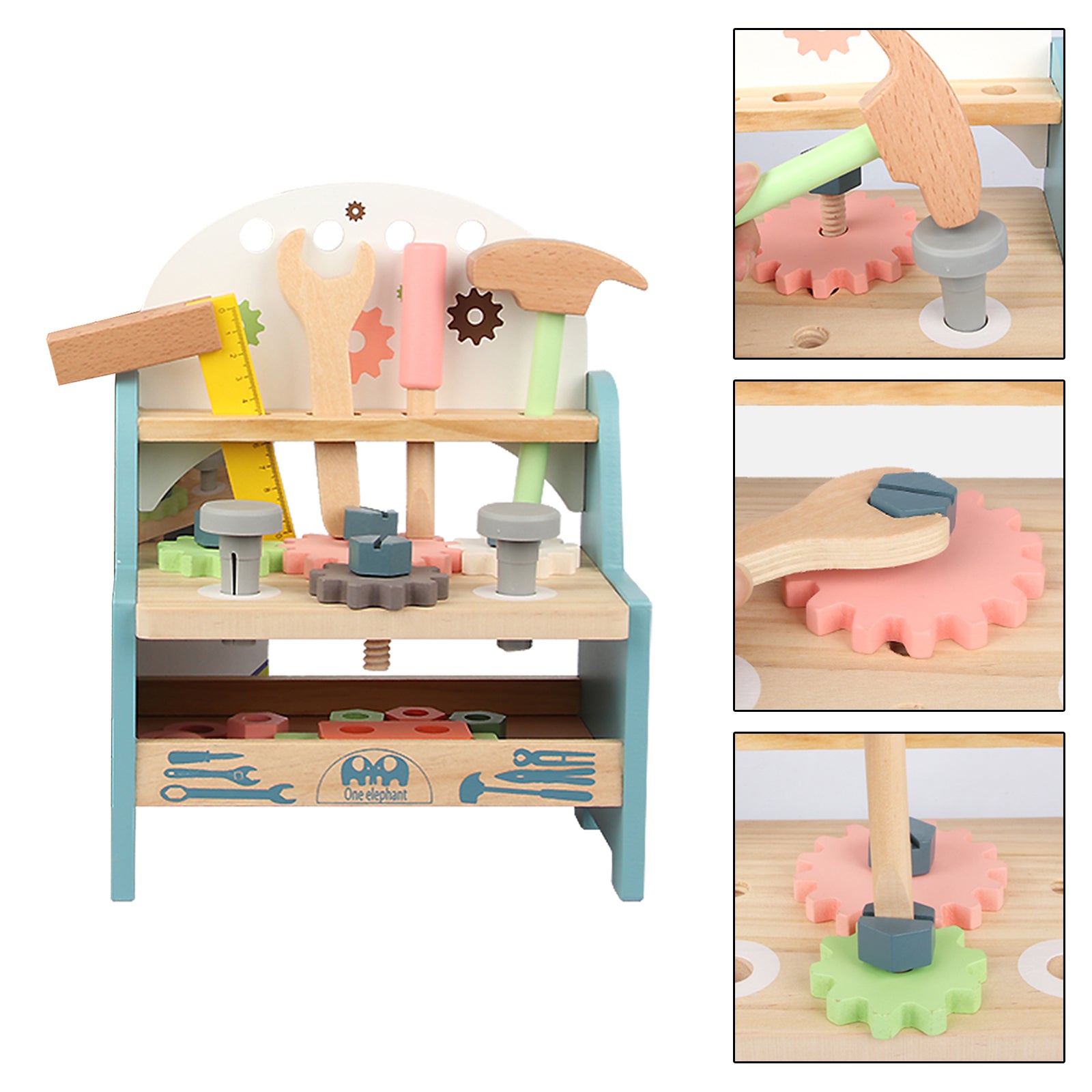 Kid Workbench Tool Set Small Children Mini Tool Bench Workshop Construction Toy