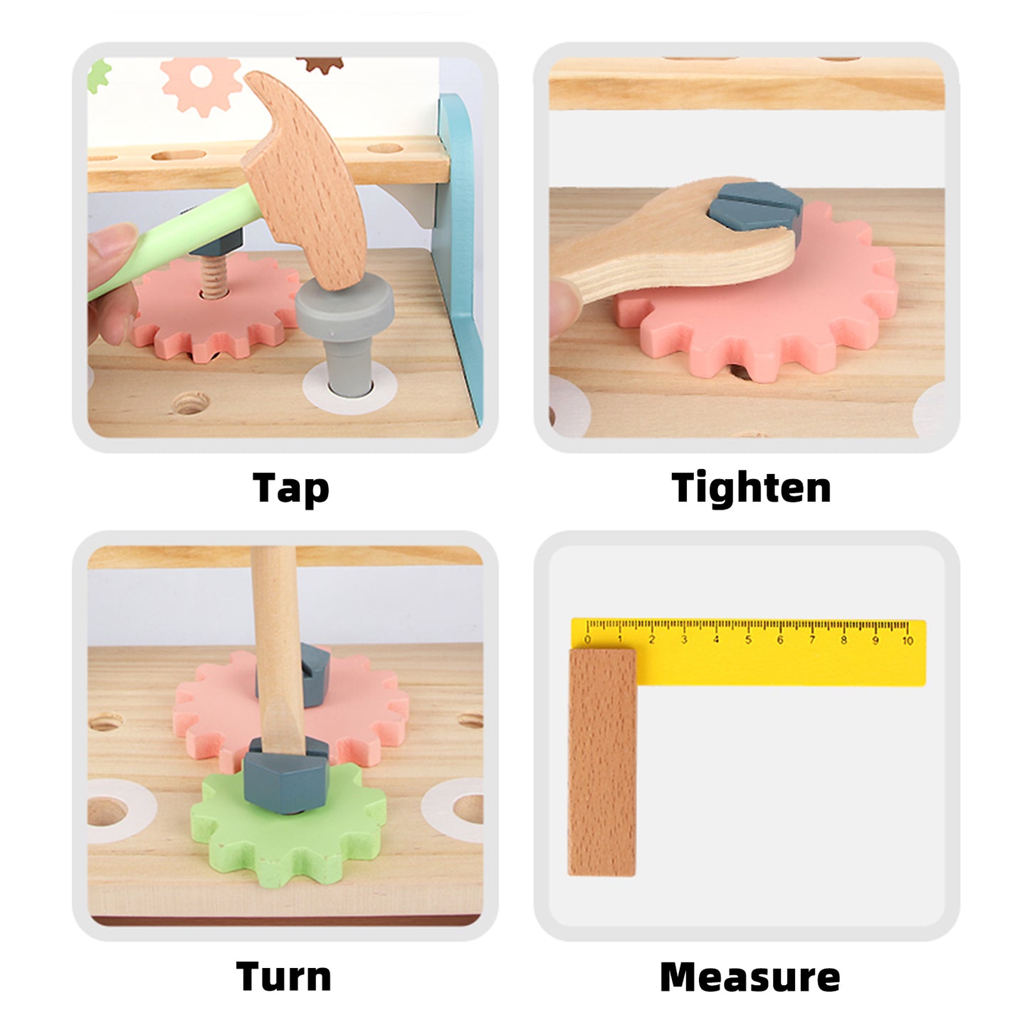 Kid Workbench Tool Set Small Children Mini Tool Bench Workshop Construction Toy