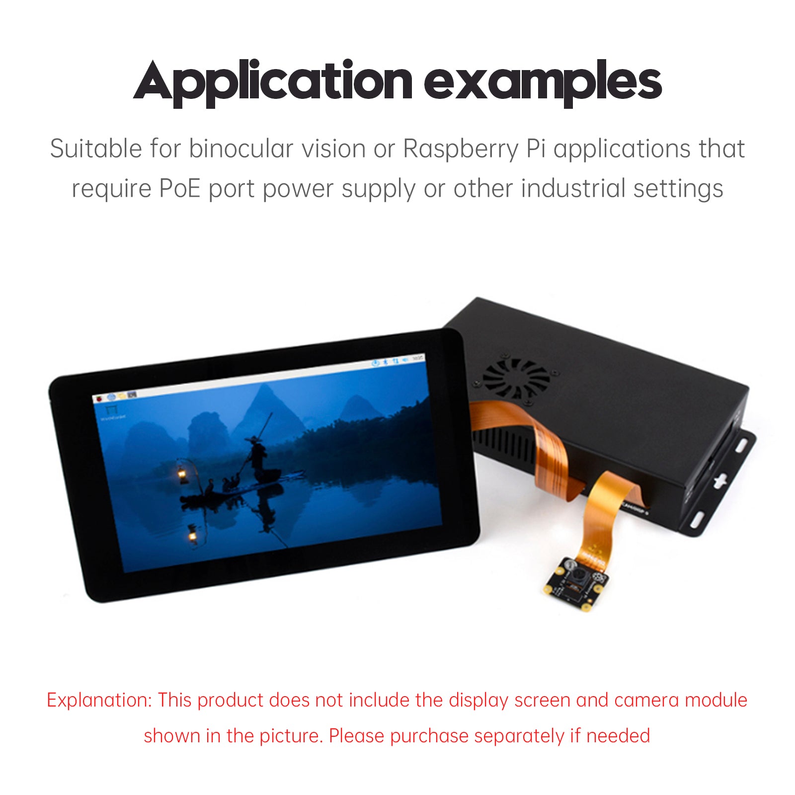 Raspberry Pi CM5 IO Expansion Board Enclosure Metal Heat Dissipation Enclosure