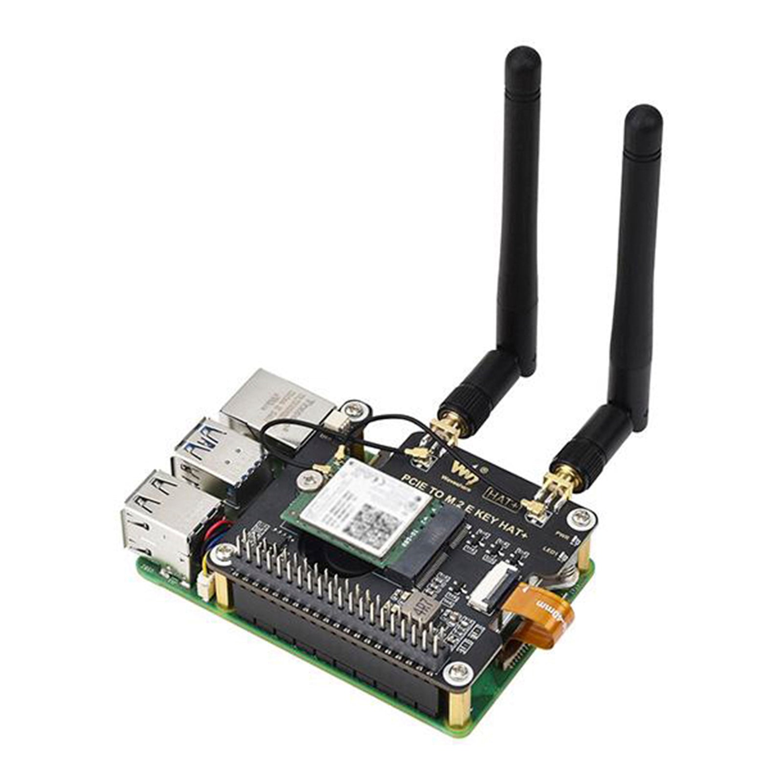 Raspberry Pi 5 PCIe to M.2 E Key Adapter Board For NGFF Wireless Network Card
