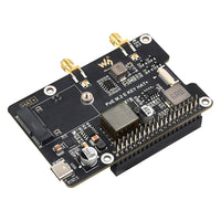 Raspberry Pi 5 PCIe to M.2 E Key with PoE Ethernet Power Supply Adapter Board