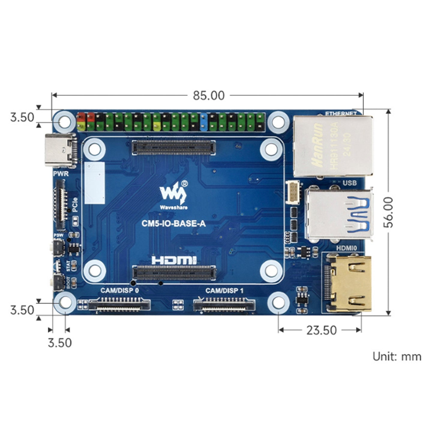 Raspberry Pi Module 5 Expansion Board CM5 Computing Module Core Board Base Plate