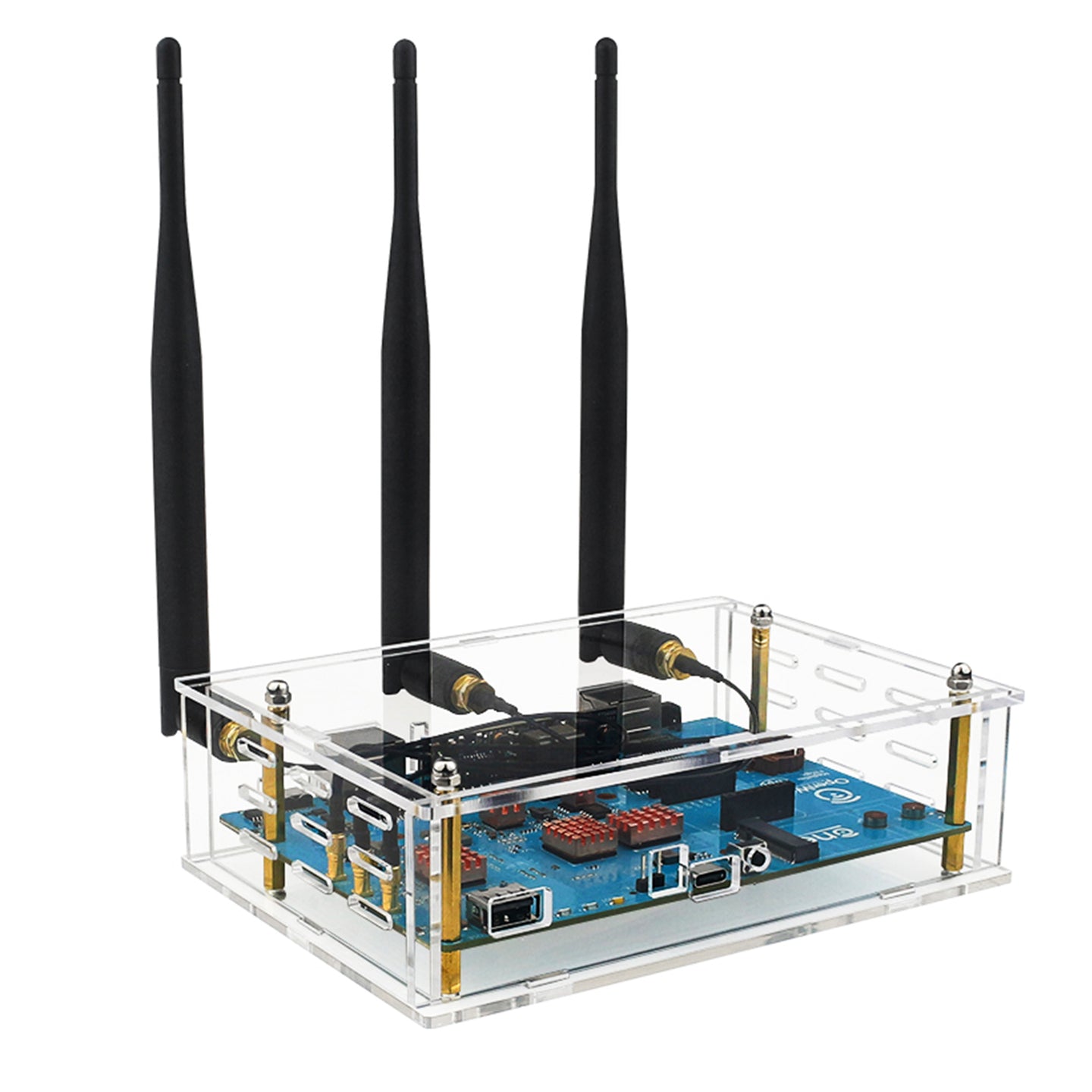 BananaPi Openwrtone Shell Acrylic Transparent Protective Shell External Antenna