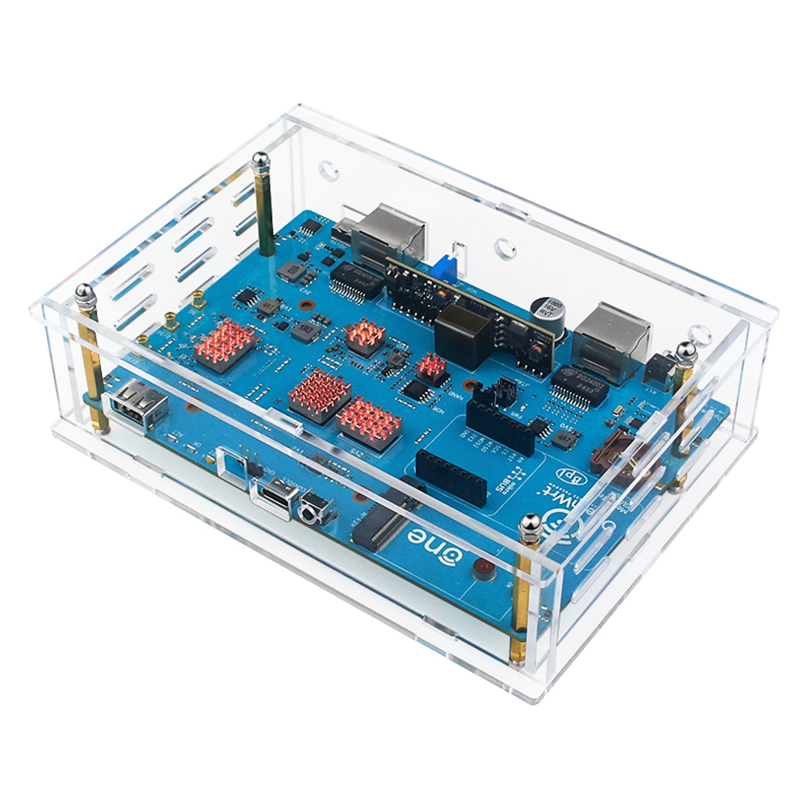 BananaPi Openwrtone Shell Acrylic Transparent Protective Shell External Antenna