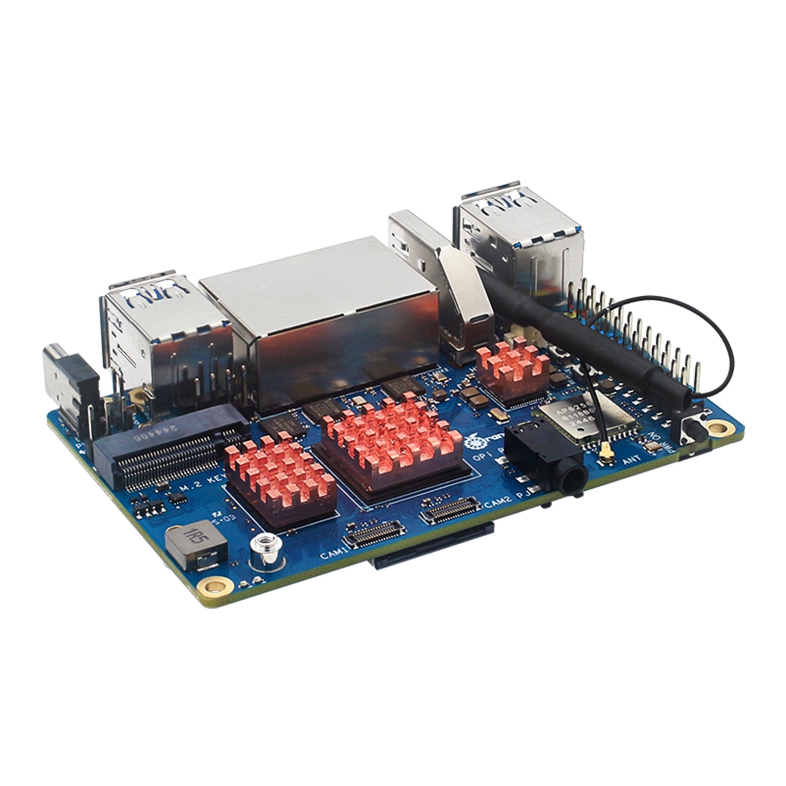 Orange Pi RV2 Radiator Orange Pi RV2 Development Board Pure Copper Heat Sink CPU
