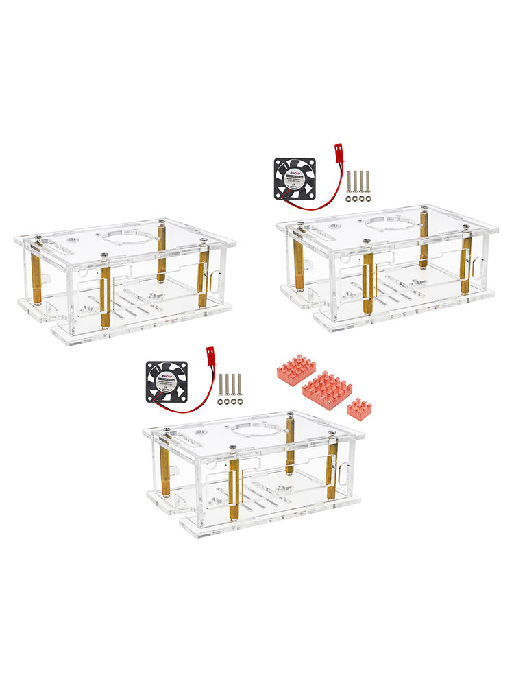 Orange Pi RV2 Development Board Acrylic Shell Heat Dissipation Transparent Box