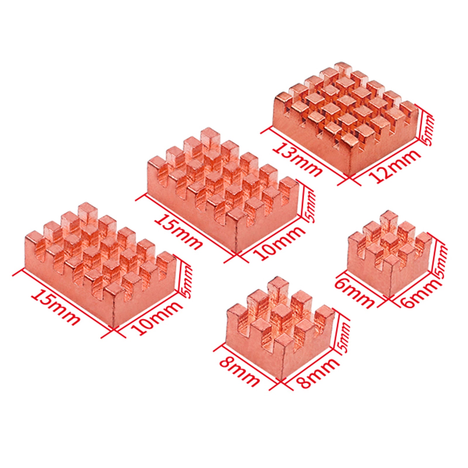 BananaPi Radiator Banana Pi OpenWrtOne Pure Copper Heat Sink Adhesive CPU Cooler