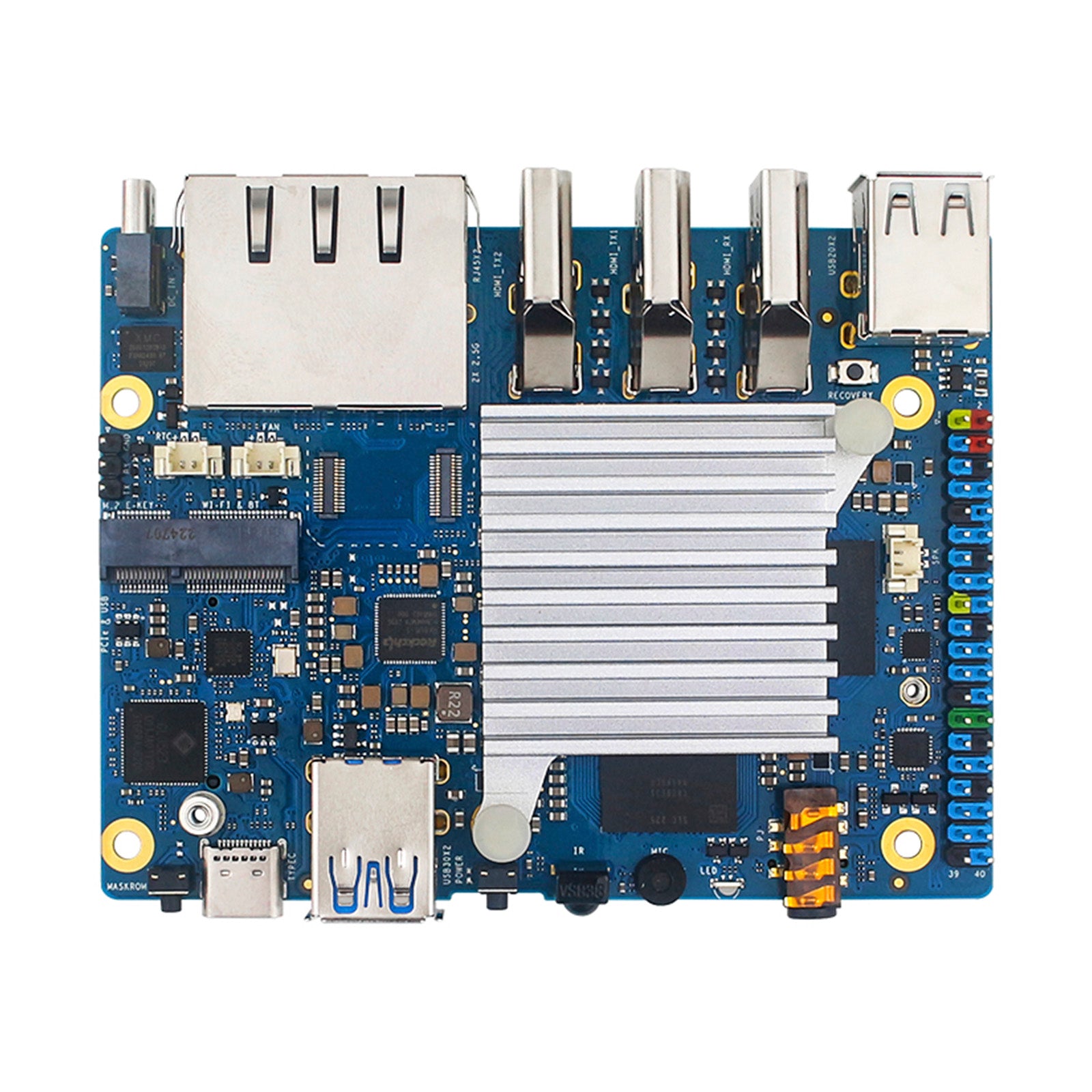 Orange Pi 5Plus Heat Sink All-Aluminum Anti-deformation CPU Heat Sink Cooling