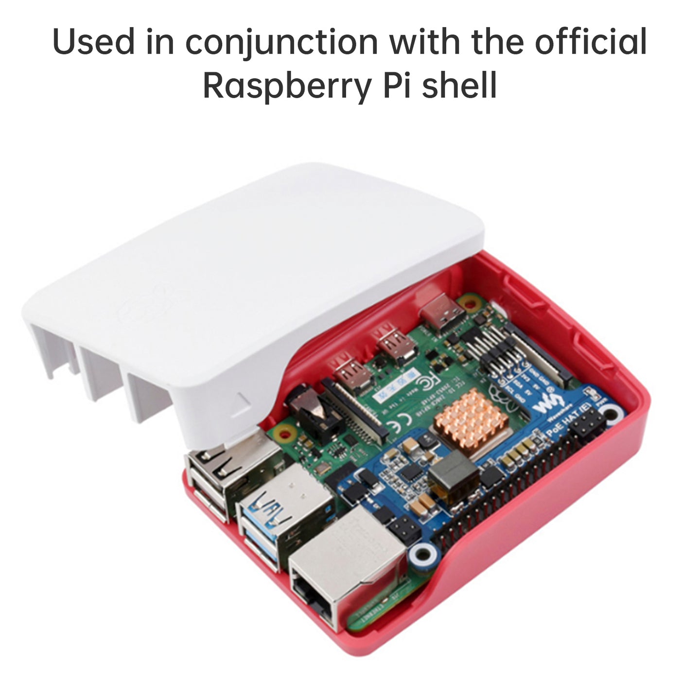 Raspberry Pi 4B/3B+ Ethernet Power Supply Expansion Board 802.3af Network