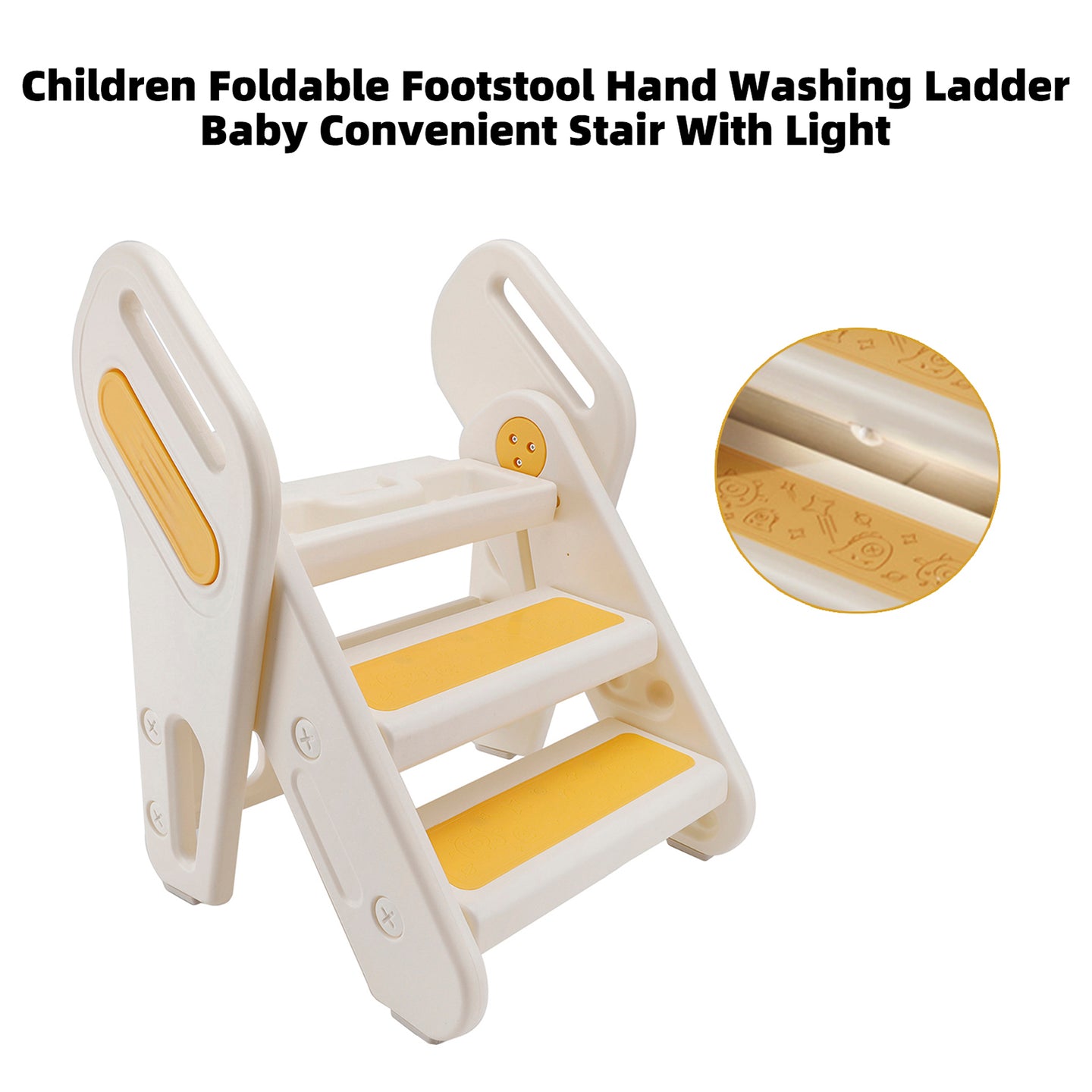 Children Foldable Footstool Hand Washing Ladder Baby Convenient Stair
