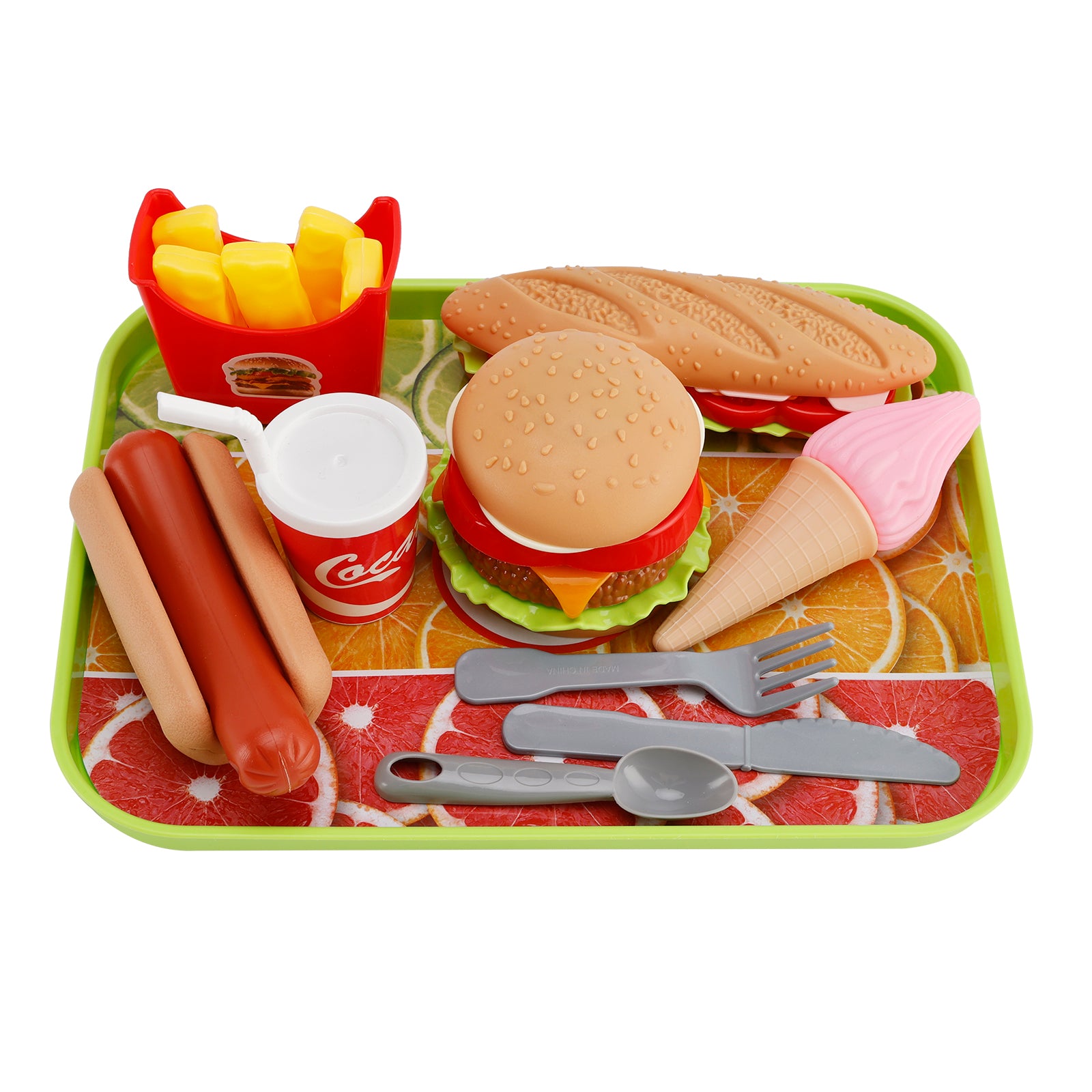 Hamburger Ice Cream Play Food Pretend Toys Kitchen Set Children Toy Set For Kid (Copy)