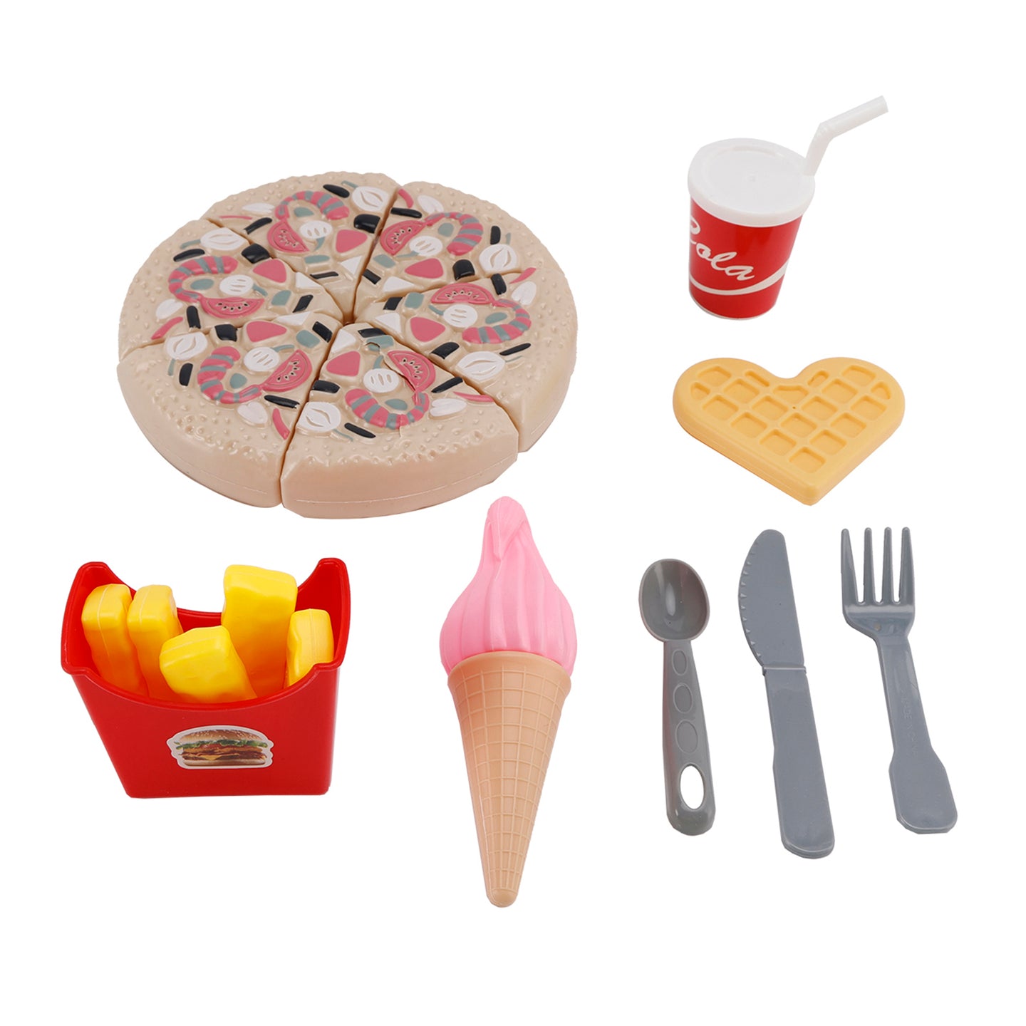 Pizza Ice Cream Play Food Pretend Toys Kitchen Set Children Toy Set For Kid (Copy)