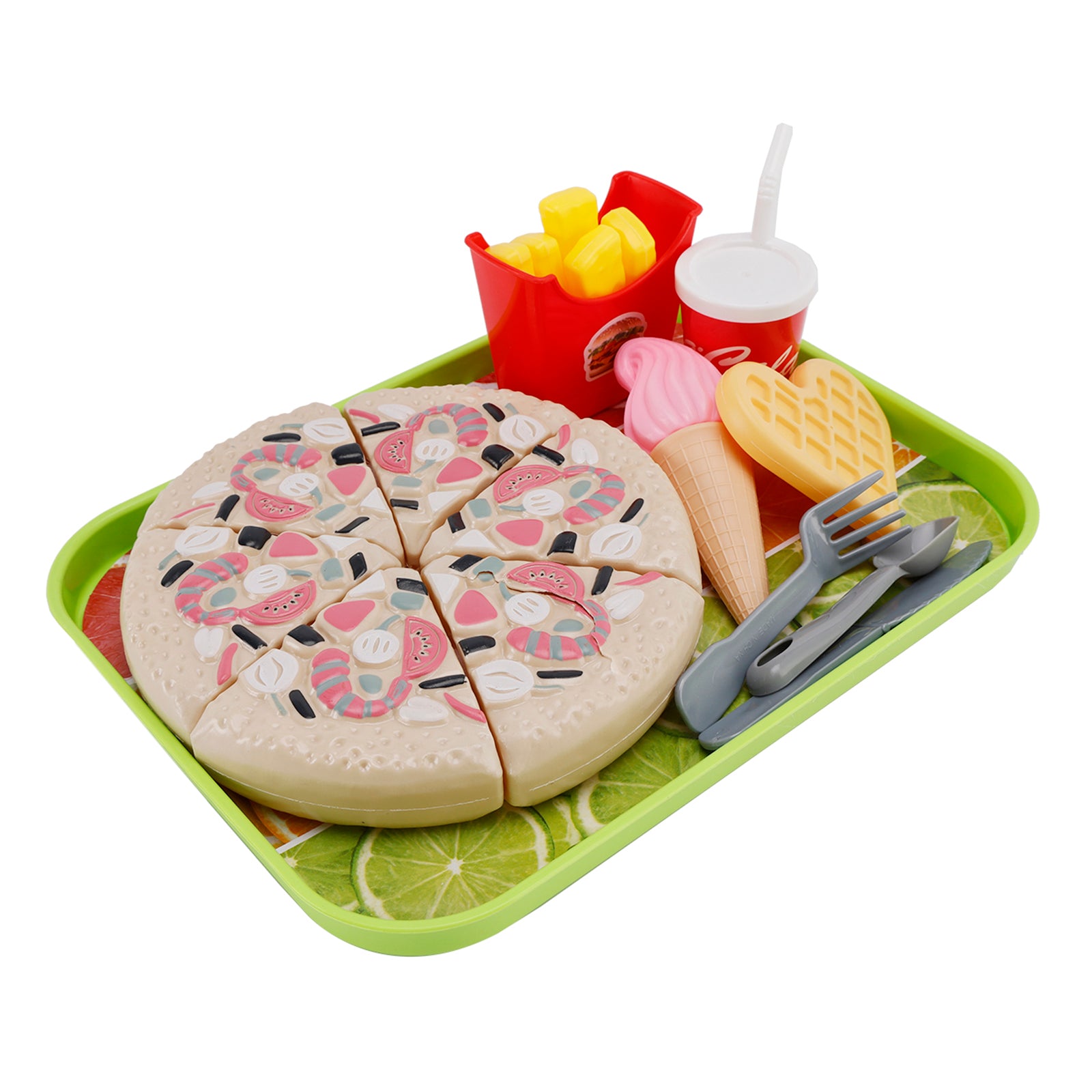 Pizza Ice Cream Play Food Pretend Toys Kitchen Set Children Toy Set For Kid (Copy)