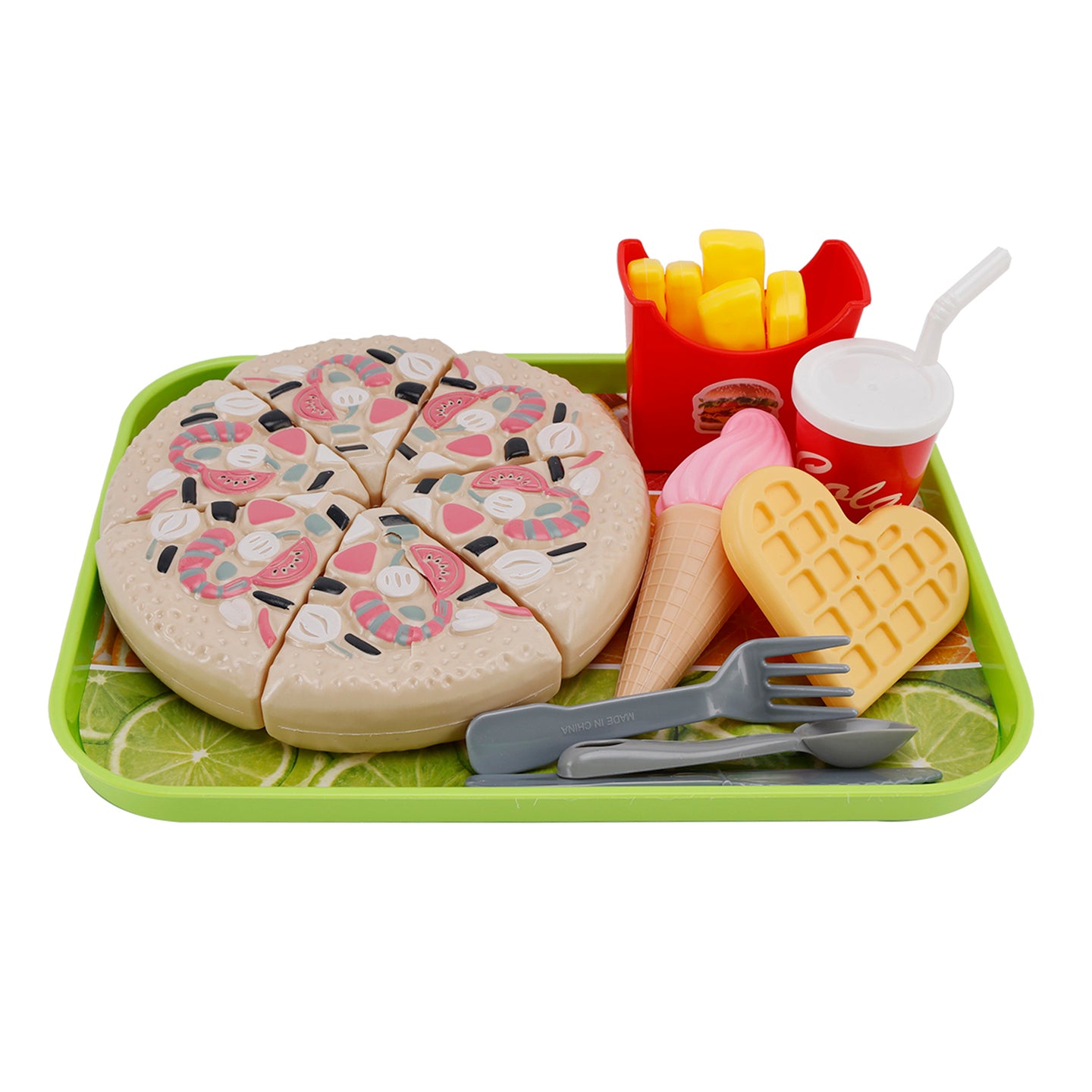 Pizza Ice Cream Play Food Pretend Toys Kitchen Set Children Toy Set For Kid (Copy)