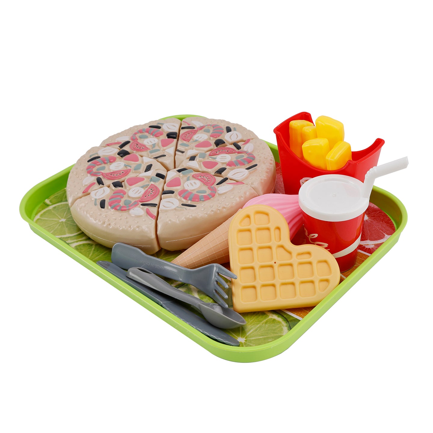 Pizza Ice Cream Play Food Pretend Toys Kitchen Set Children Toy Set For Kid (Copy)