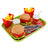 Hamburger Waffles Fries Drink Play Food Pretend Toy Kitchen Set Children Toy Set (Copy)