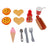 Egg Tart Waffles Ice Cream Drink Play Food Kitchen Set Children Toy Set For Kid (Copy)