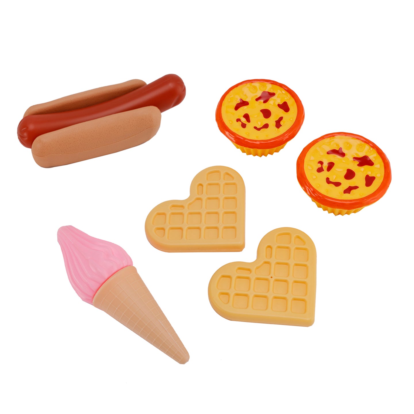 Egg Tart Waffles Ice Cream Drink Play Food Kitchen Set Children Toy Set For Kid (Copy)