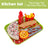Pizza Egg Tart Hot Dog Fries Play Food Kitchen Set Children Toy Set For Kid (Copy)
