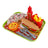 Pizza Egg Tart Hot Dog Fries Play Food Kitchen Set Children Toy Set For Kid (Copy)