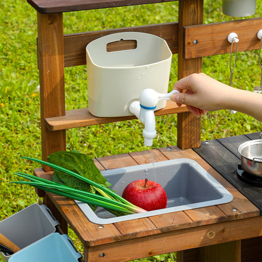Wooden Outdoor Mud Kitchen,Outdoor Play Kitchen Set,Children's Outdoor Toy Kitchen Set