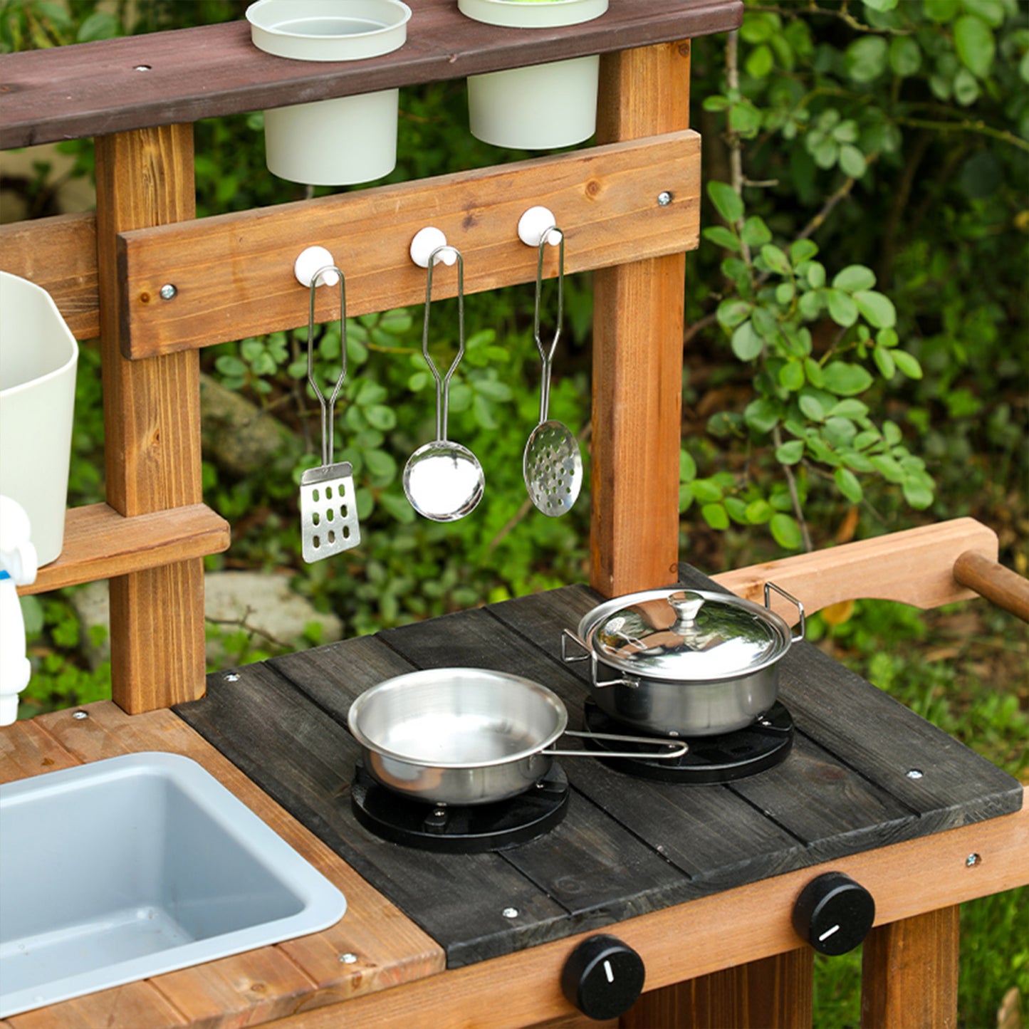 Wooden Outdoor Mud Kitchen,Outdoor Play Kitchen Set,Children's Outdoor Toy Kitchen Set