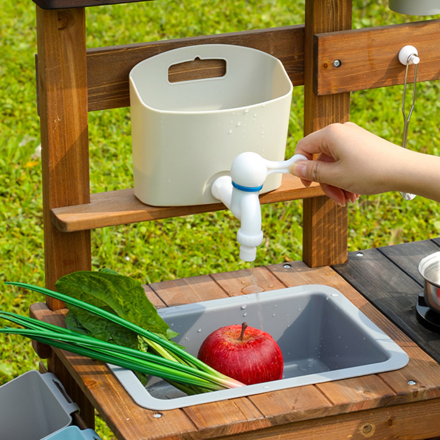 Wooden Outdoor Mud Kitchen,Outdoor Play Kitchen Set,Children's Outdoor Toy Kitchen Set