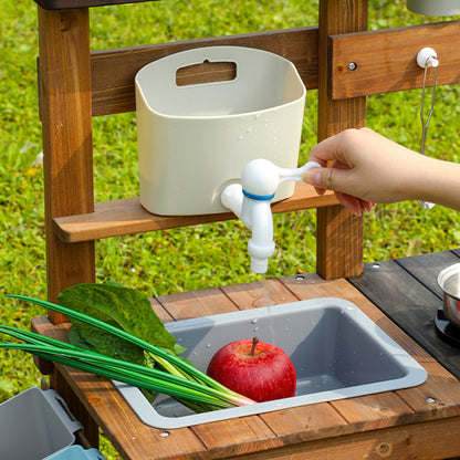 Wooden Outdoor Mud Kitchen,Outdoor Play Kitchen Set,Children's Outdoor Toy Kitchen Set