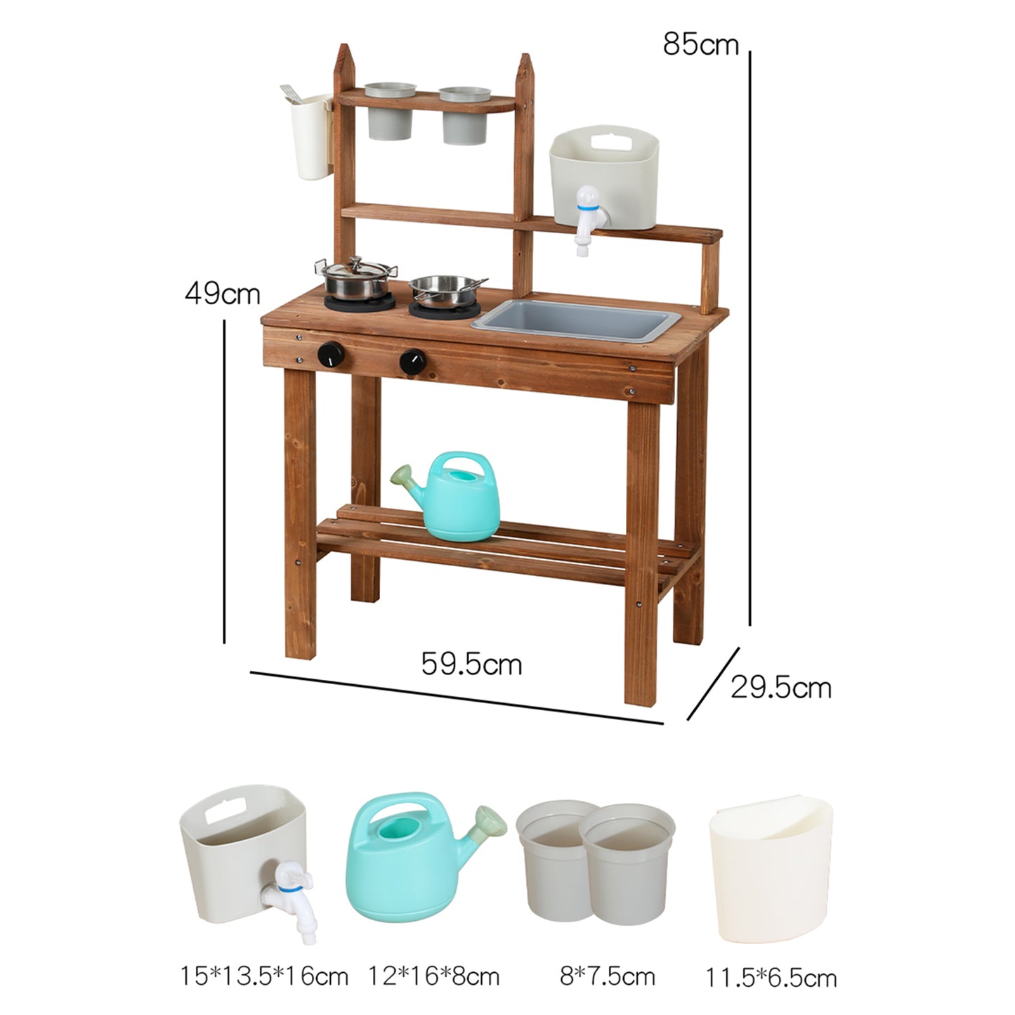 Wooden Outdoor Mud Kitchen,Outdoor Play Kitchen Set,Children's Outdoor Toy Kitchen Set