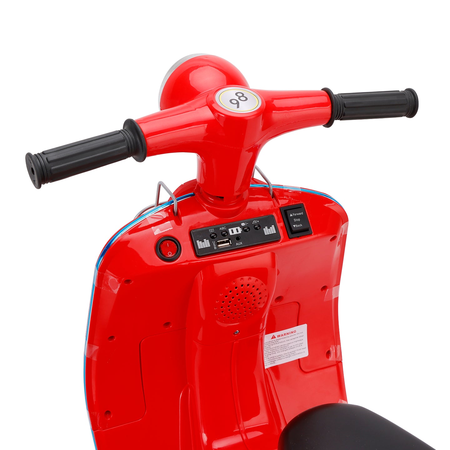 Dual Electric 6V Kid Ride On Motorcycle With Side 5 Wheel Electric Kid Car
