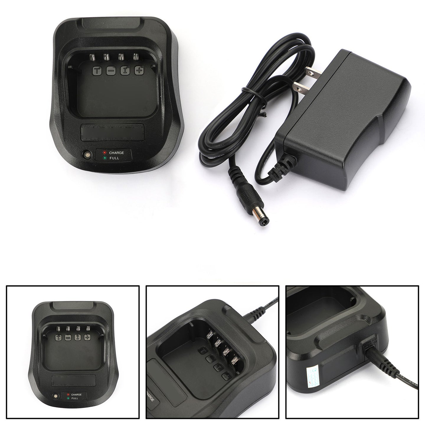 1Set Desktop Battery Charger For Wouxun KG-UV8D Radio Walkie Talkie US Plug