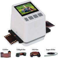 Old Film Scanner 14MP 22MP Converts 126KPK/135/110/Super 8 Films Film Scanner HD