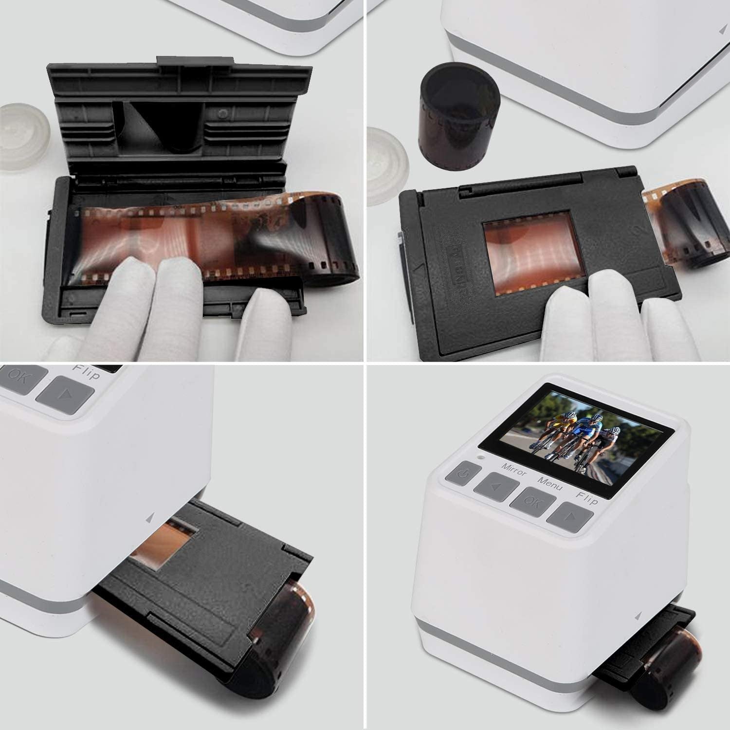 Old Film Scanner 14MP 22MP Converts 126KPK/135/110/Super 8 Films Film Scanner HD