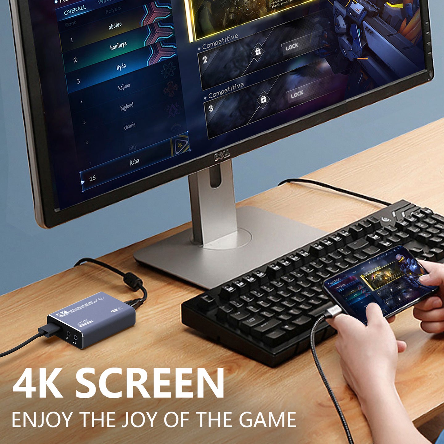 HDMI Acquisition Card 4K Video Live Broadcast USB3.0 Data Camera PS4 Recording