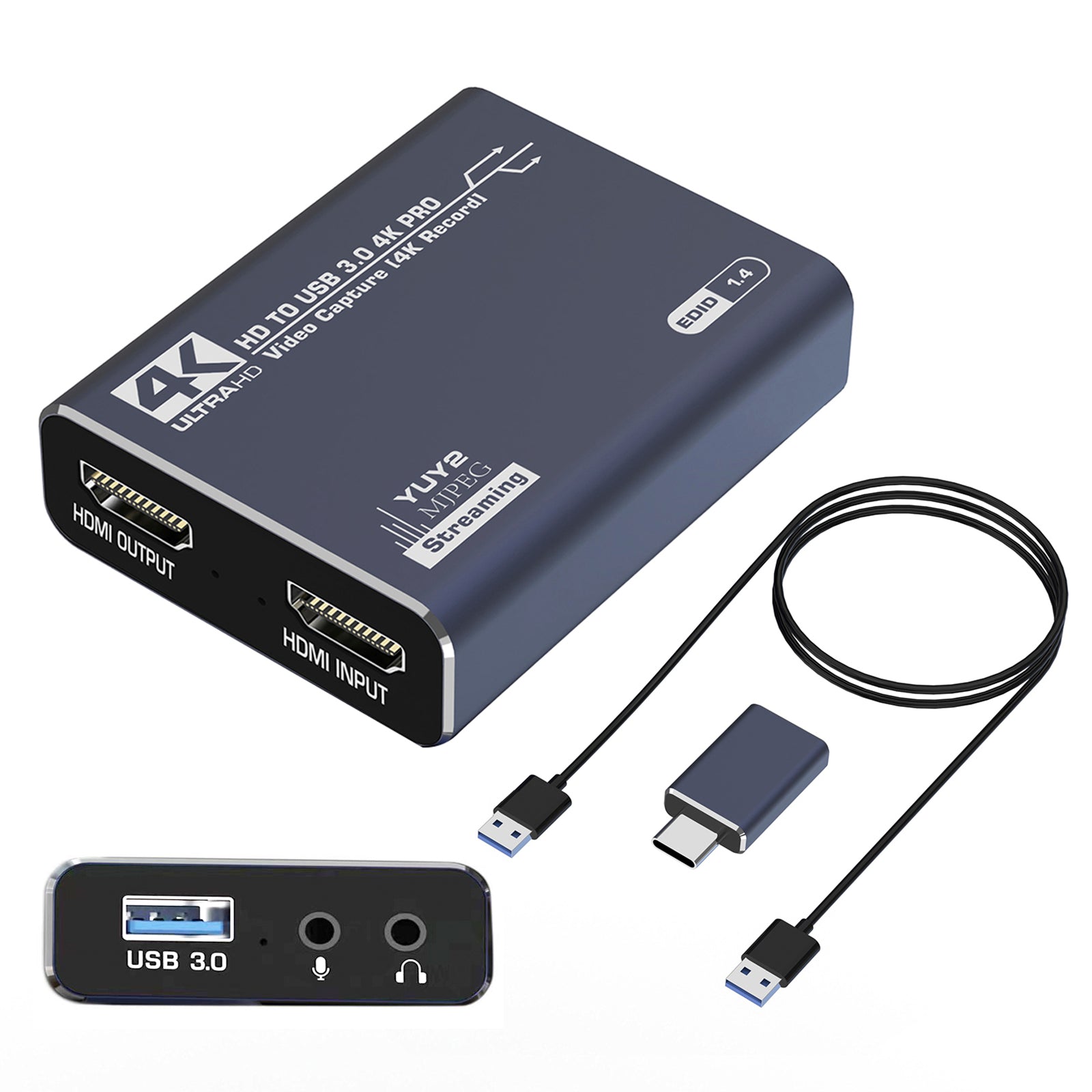 HDMI Acquisition Card 4K Video Live Broadcast USB3.0 Data Camera PS4 Recording