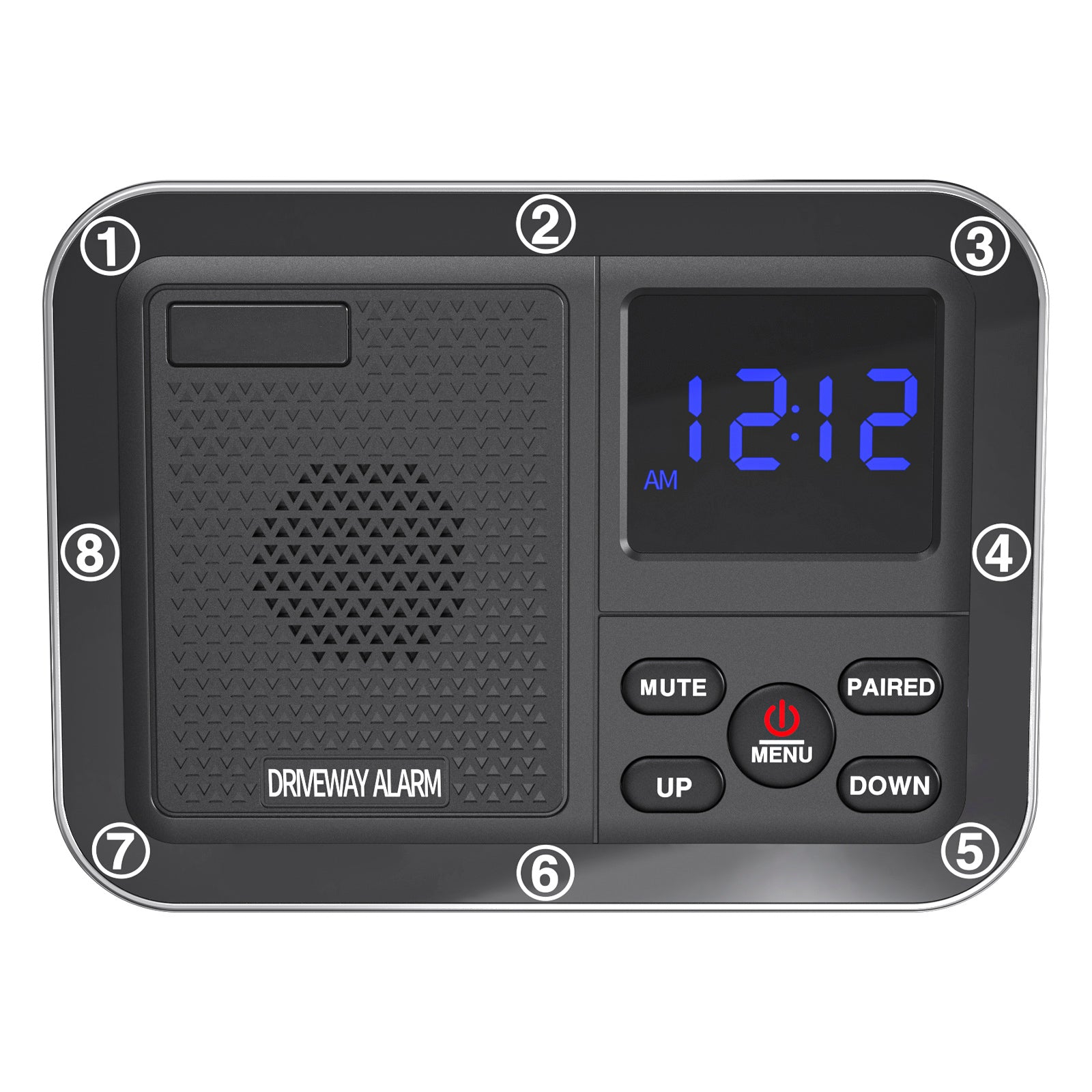 2600 feet Solar Outdoor Infrared Powered Driveway Alarms Wireless Motion Sensors