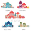 Urban Street Scene Building Blocks Set for Toddlers -185 Durable Blocks with Educational Puzzle-Kid’s Blocks