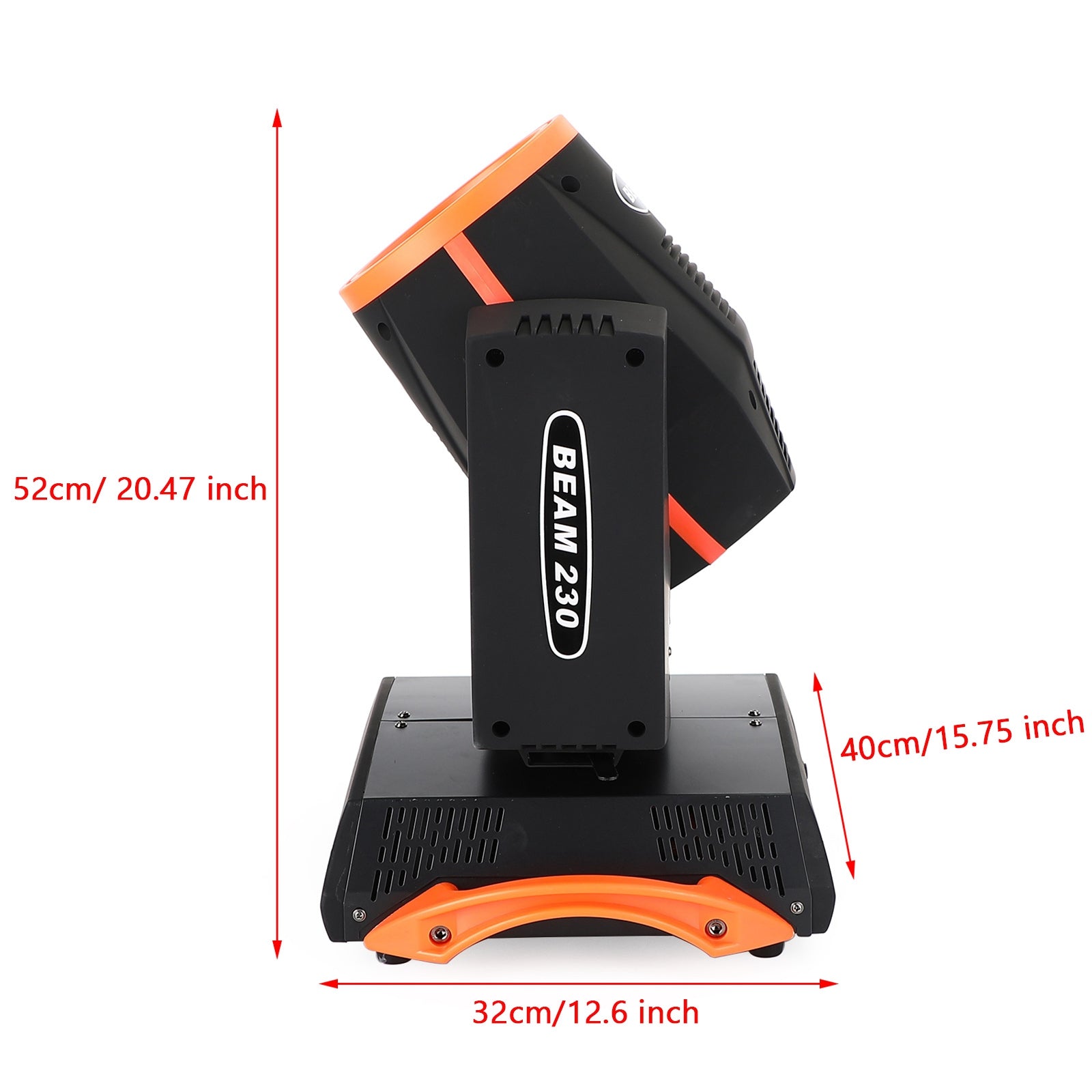 7R 230W Sharpy Beam Moving Head Light with 8-Facet Prism, 17 Gobos & Color Wheel, DMX 16CH for DJ Stage