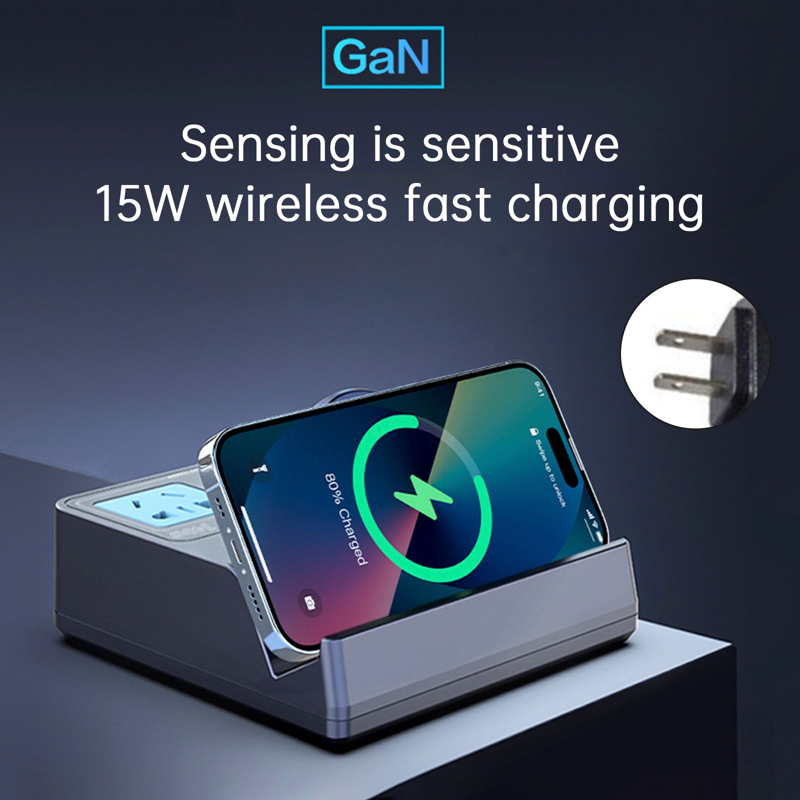 140W Smart Wireless Fast Charging Socket High Power PD100W Notebook QC Charging