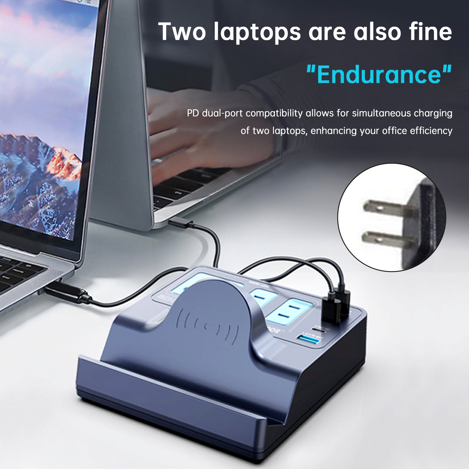 140W Smart Wireless Fast Charging Socket High Power PD100W Notebook QC Charging