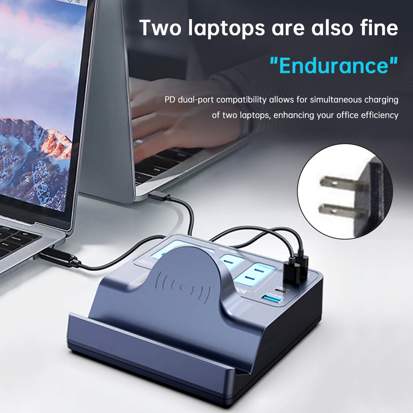 140W Smart Wireless Fast Charging Socket High Power PD100W Notebook QC Charging