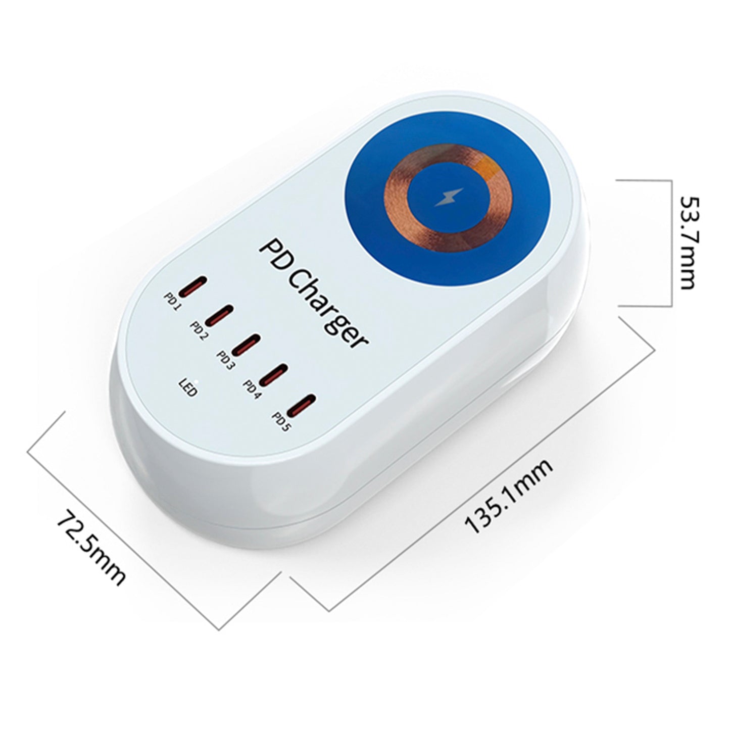 140W PD Multi-Port Charger Magnetic Wireless Fast Charging PD100W Laptop Charger