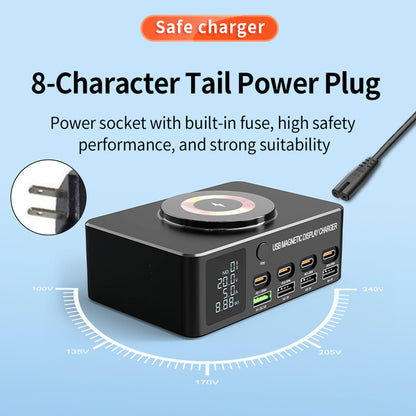 140W Fast Charging Charger Intelligent Digital Display PD100W Magnetic Wireless